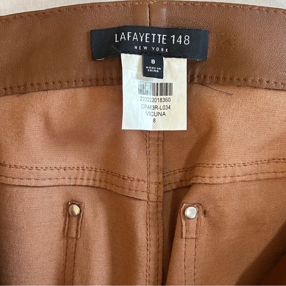 Lafayette 148 New York Lambskin Leather Vicuña Pants. Never worn - Picture 4 of 9